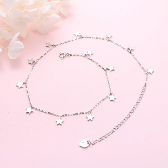 NEW Sterling Silver Star Necklace NWOT - Picture 4 of 5